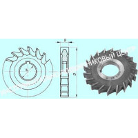 Фреза дисковая 3-х сторонняя  80х10х27, Z=18 Р6М5