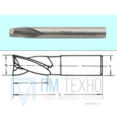 Фреза Шпоночная d 6,0х 8х52 ц/х Р6АМ5 DIN327 