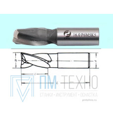 Фреза Шпоночная d20,0х22х88 ц/х Р6М5К5 DIN327 