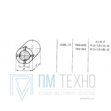 Гайка круглая D22 М12х1,5х10 (7003-2053) ГОСТ 15395-70