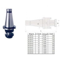 Оправка с хвостовиком 7:24 - 50, d32 ГОСТ 25827 исп.1, комбинир-ая для нас. цил. и торц. фрез  с прод-ой и попер-ой шпонкой