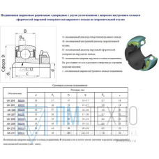 Подшипник UK207; H2307 (680207 по ГОСТ 24580-81) 