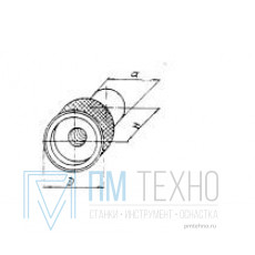 Гайка с накаткой D28x 25x d18 М6х1,0