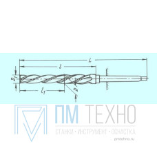 Развертка d27,0x18,0х200х320 к/х котельная машинная Р18 КМ3