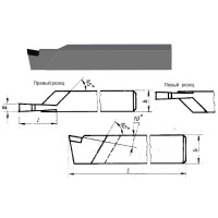 Резец Отрезной 25х16х140х5 Т15К6 левый