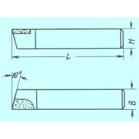 Резец Проходной упорный прямой 20х12х100 Т5К10