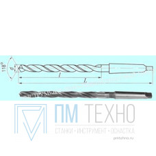 Сверло d 15,0х155х275 к/х Р6М5